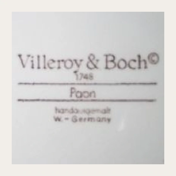 Клеймо Villeroy & Boch: Словесная марка · W.-Germany
