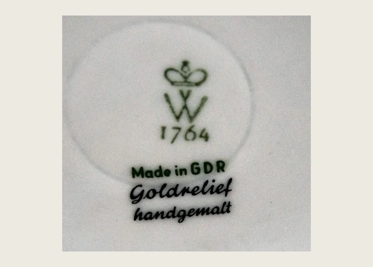 Клеймо Wallendorf: W 1764 Made in GDR